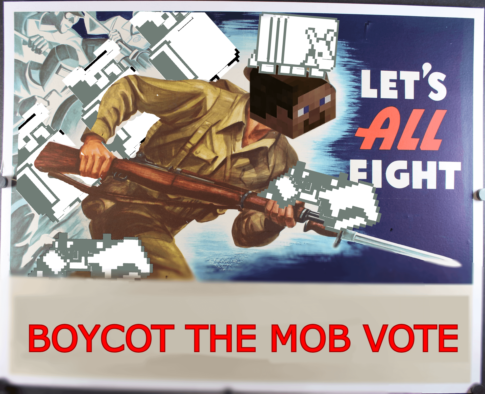 Minecraft Memes - BOYCOT THE MOB VOTE