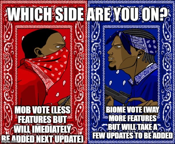 Minecraft Memes - Biome vote supremacy