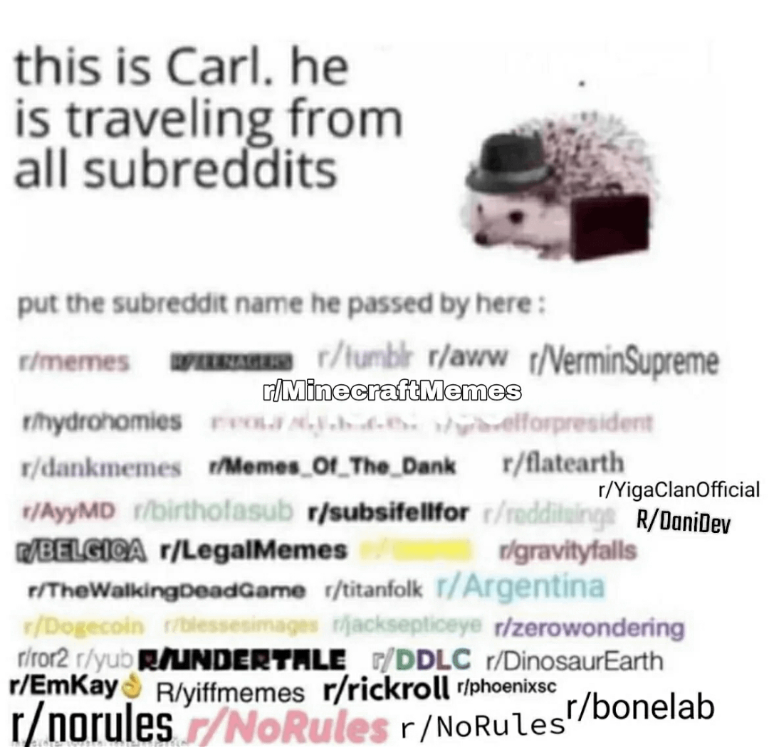 Minecraft Memes - C'mon, save Carl!