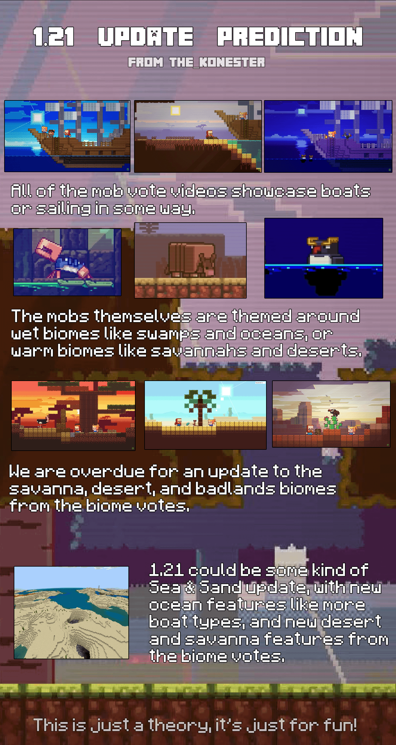 Minecraft Memes - Could 1.21 be an Ocean and Desert Update?