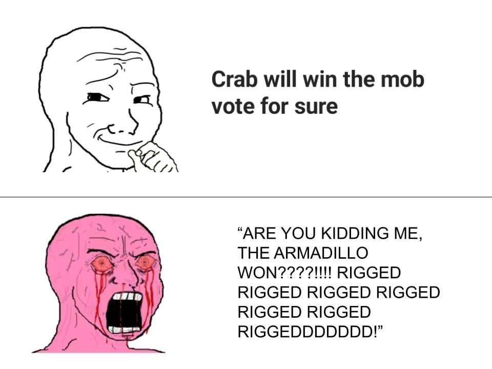 Minecraft Memes - Crab voters be like