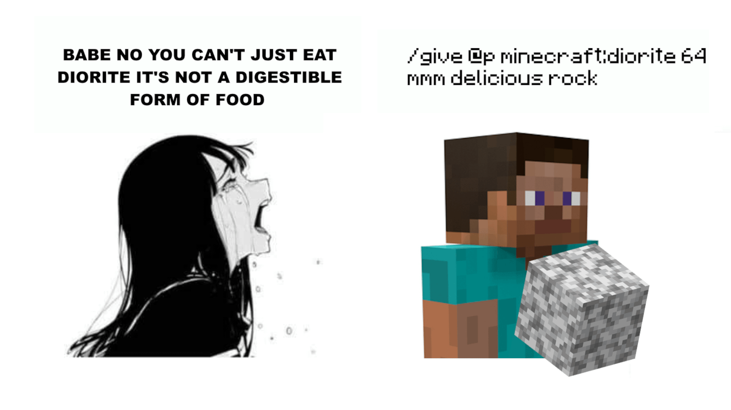 Minecraft Memes - Diorite mmm