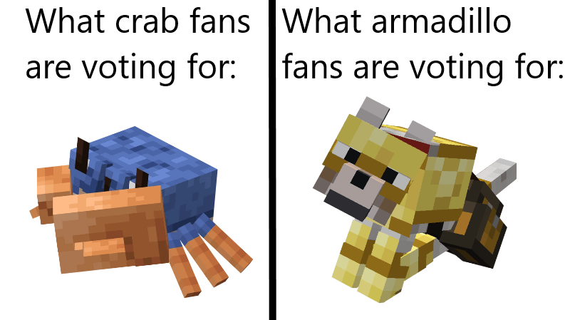 Minecraft Memes - Dog armor is literally the only thing people care for when talking about the armadillo