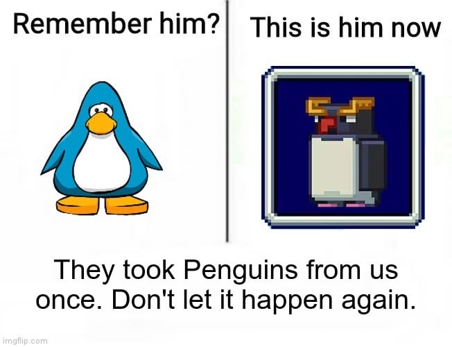 Minecraft Memes - Don't let it happen again. Vote Penguin