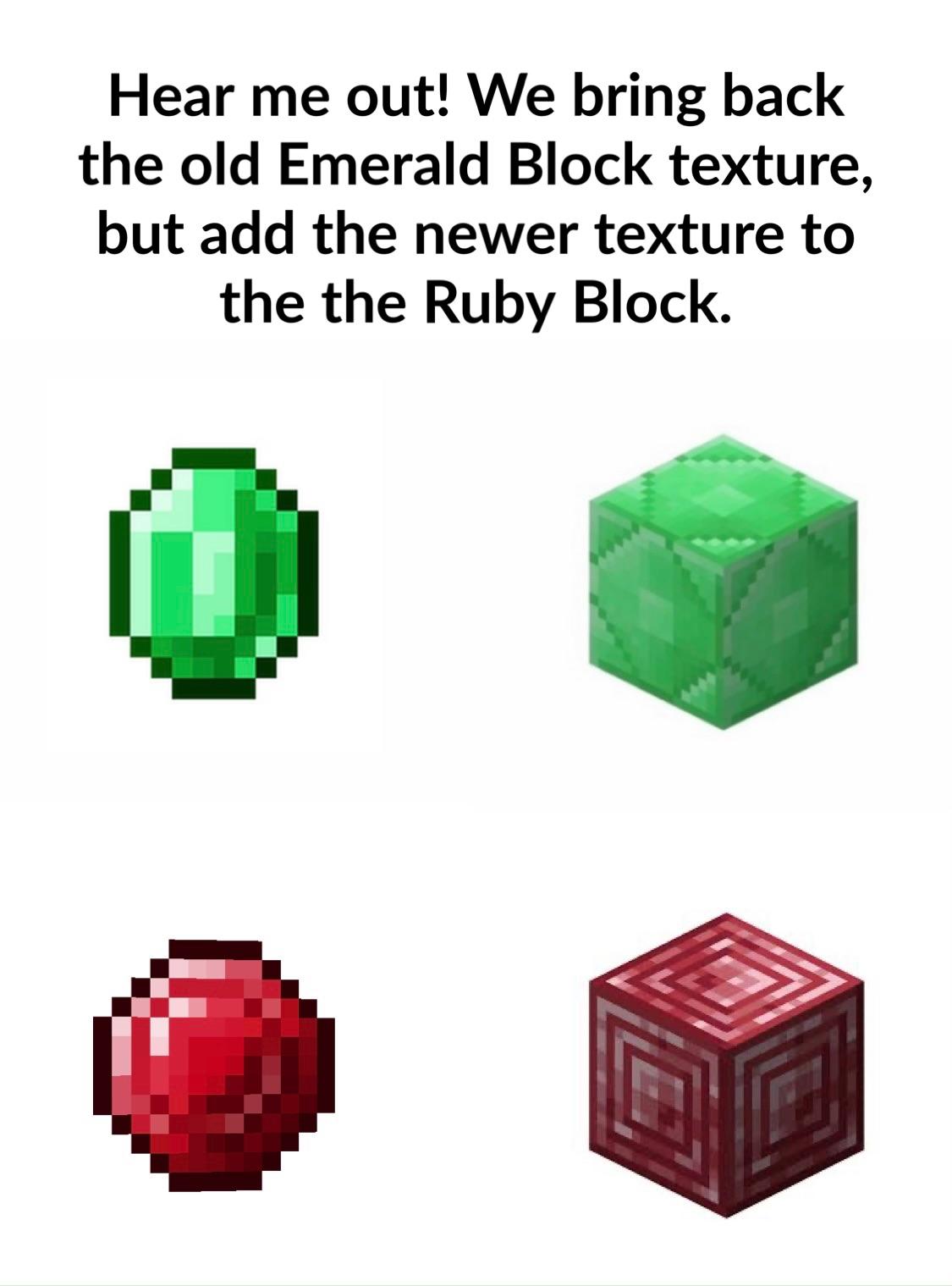 Minecraft Memes - If Mojang ever adds actual Rubies into the game that is.