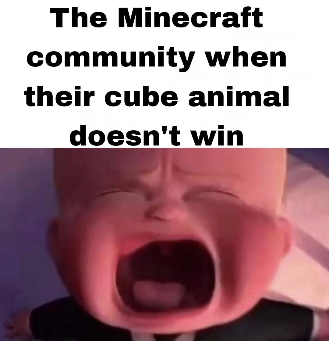 Minecraft Memes - I'm tired of childish people overreacting because their mob didn't win