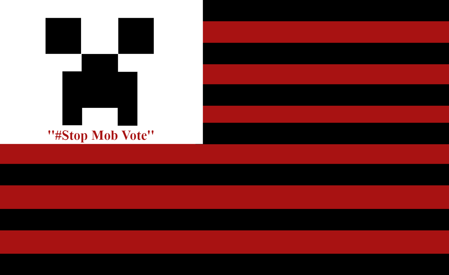 Minecraft Memes - It's the flag of the #Stop mob vote Bro💀☠