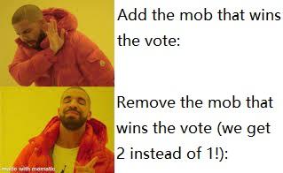 Minecraft Memes - My first mob vote meme:)
