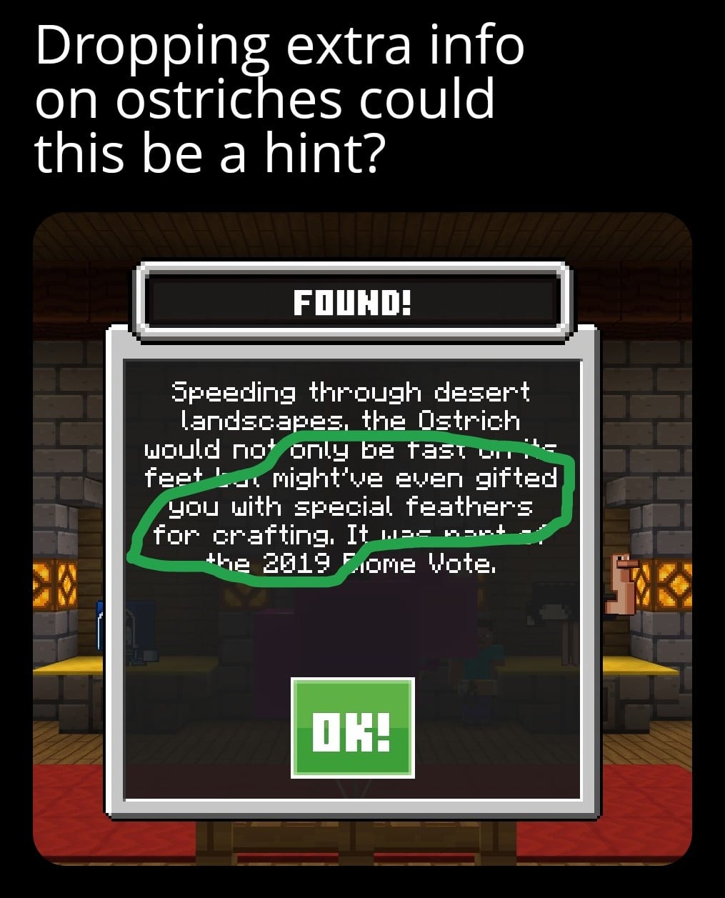 Minecraft Memes - Ostriches and savanna