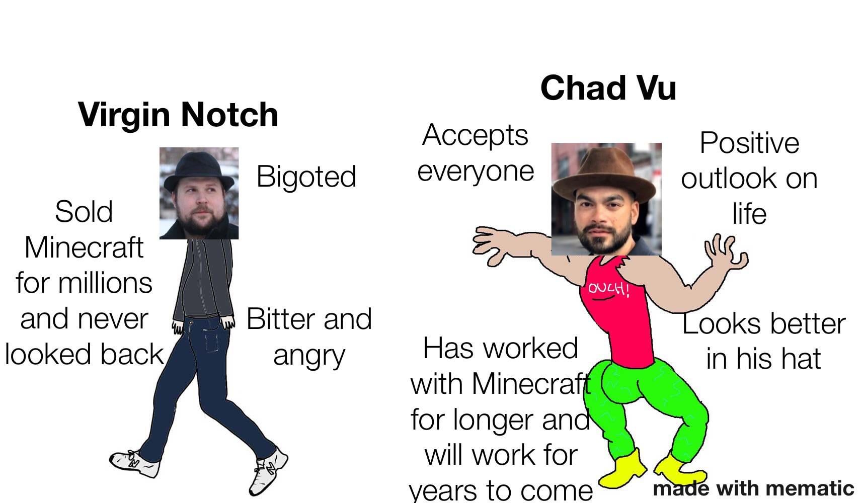 Minecraft Memes - Saw some people calling Vu the knockoff Notch, just wanted to set things straight.