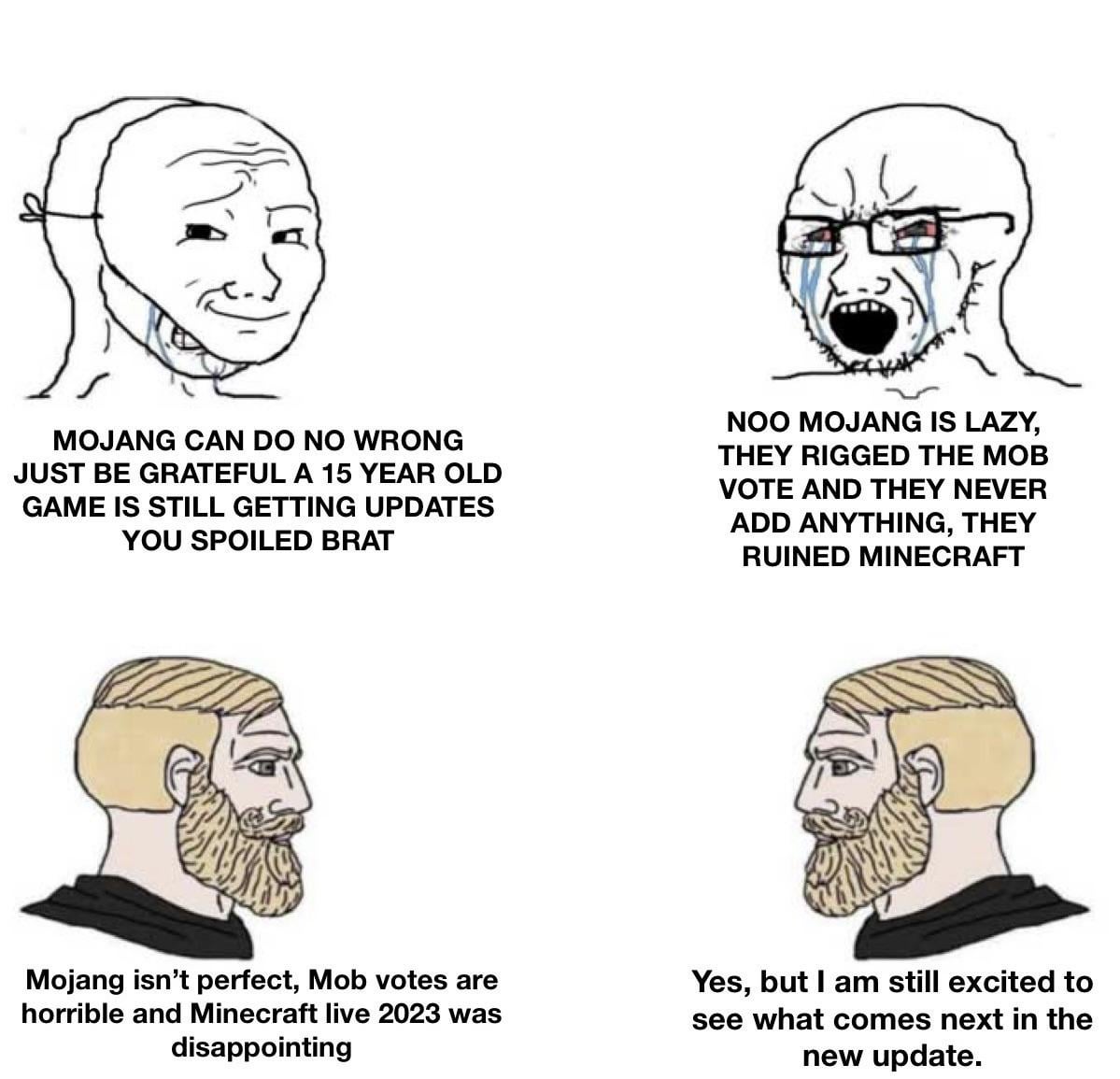 Minecraft Memes - Sick of both you mfs