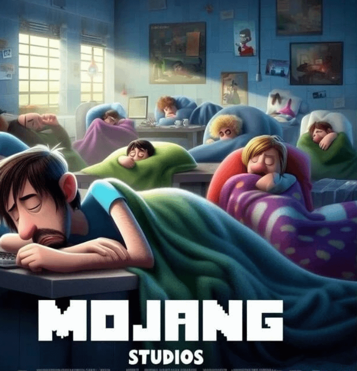 Minecraft Memes - Sleepy Mojang