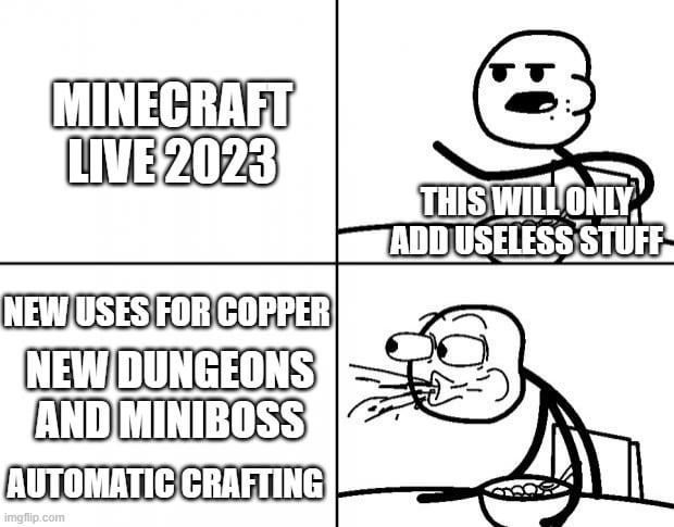 Minecraft Memes - So few things announced yet so much in those things