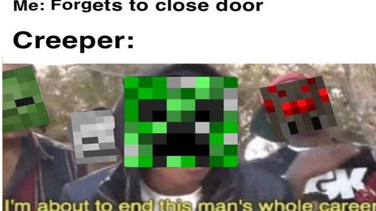 Minecraft Memes - Try Using Obsidian Next Time.