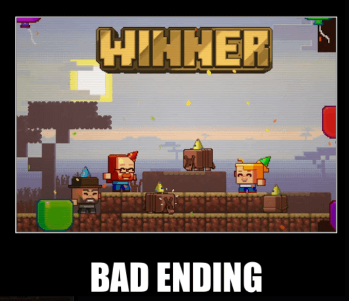 Minecraft Memes - bad ending...
