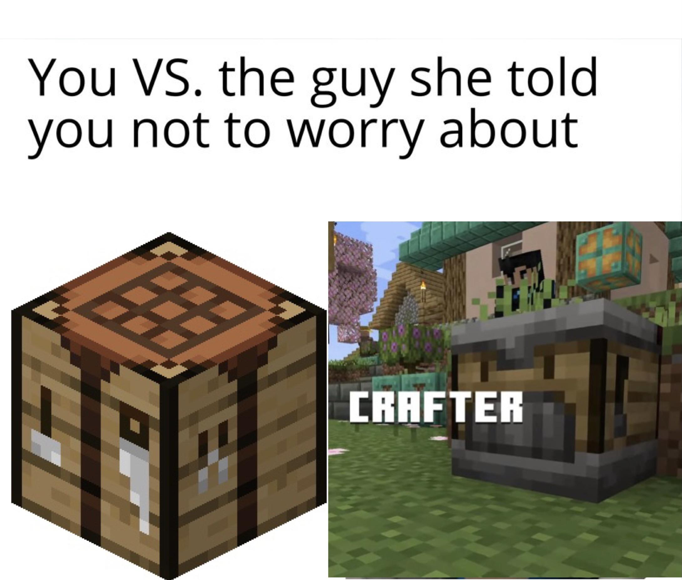 Minecraft Memes - meme I made about the new crafter block!