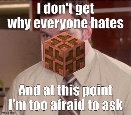 Minecraft Memes - "Confused and pissed at that damn bulb"