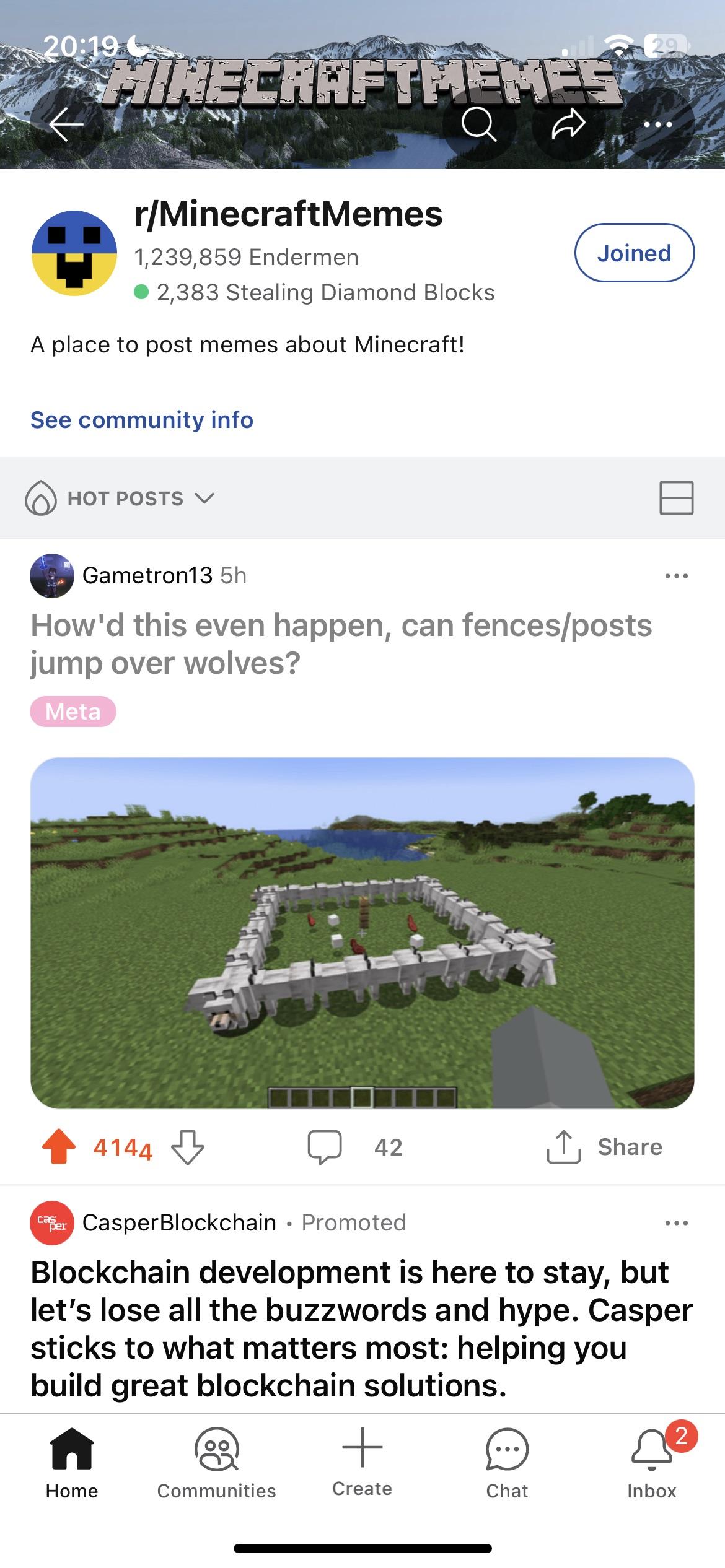 Minecraft Memes - "Fences and posts defying wolves?"
