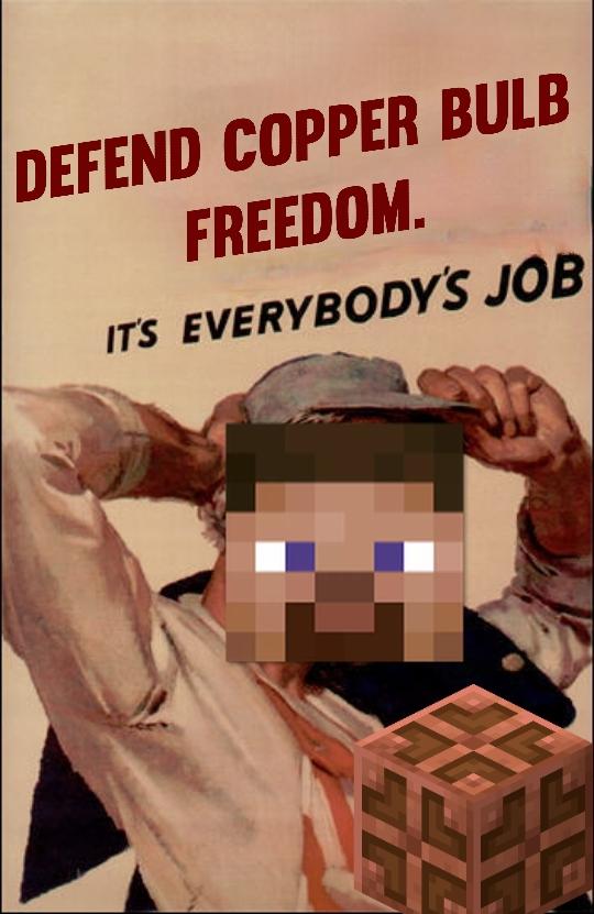Minecraft Memes - "Future drama: Coper bulb revival"