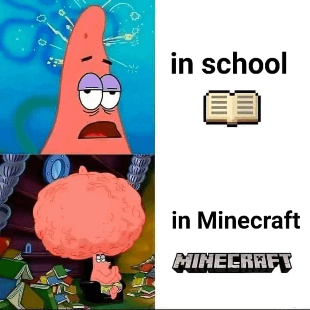 Minecraft Memes - Me, digging straight down.