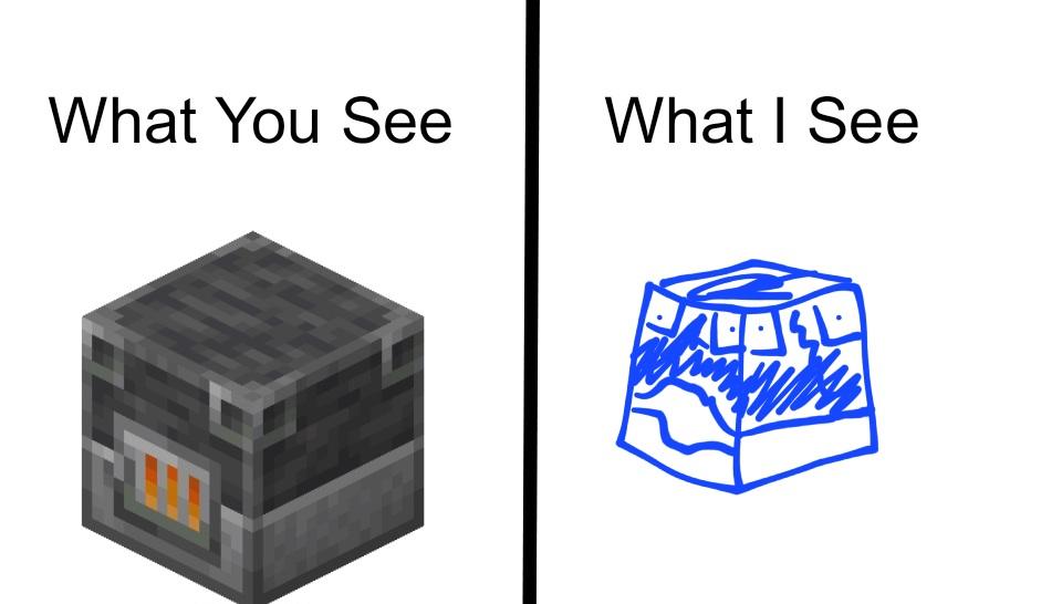 Minecraft Memes - "Me vs. Drugged Me"
