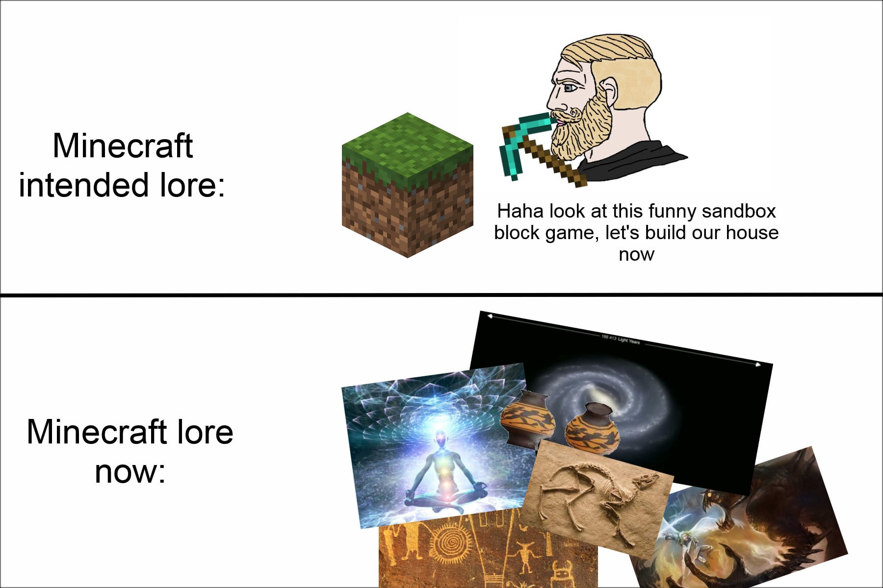Minecraft Memes - "Mind-blowing Minecraft lore theories"