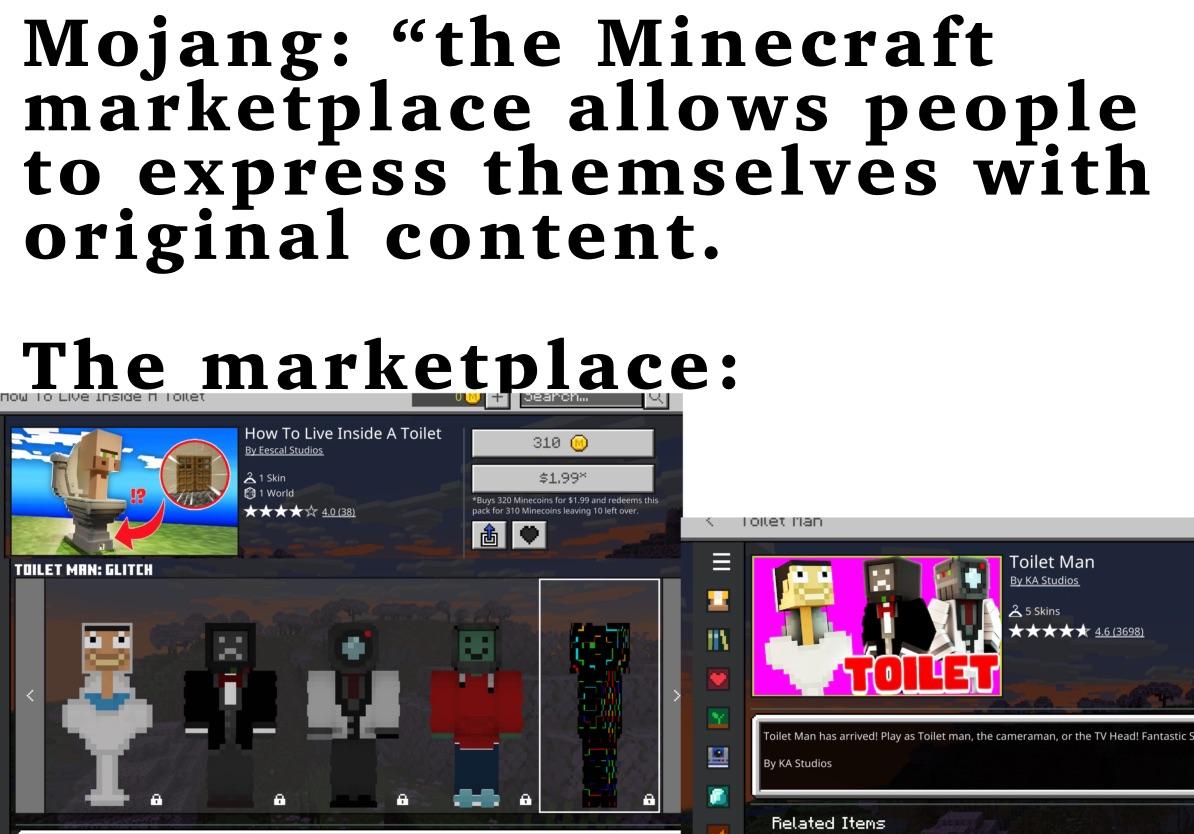 Minecraft Memes - "Minecash Marketplace Madness"