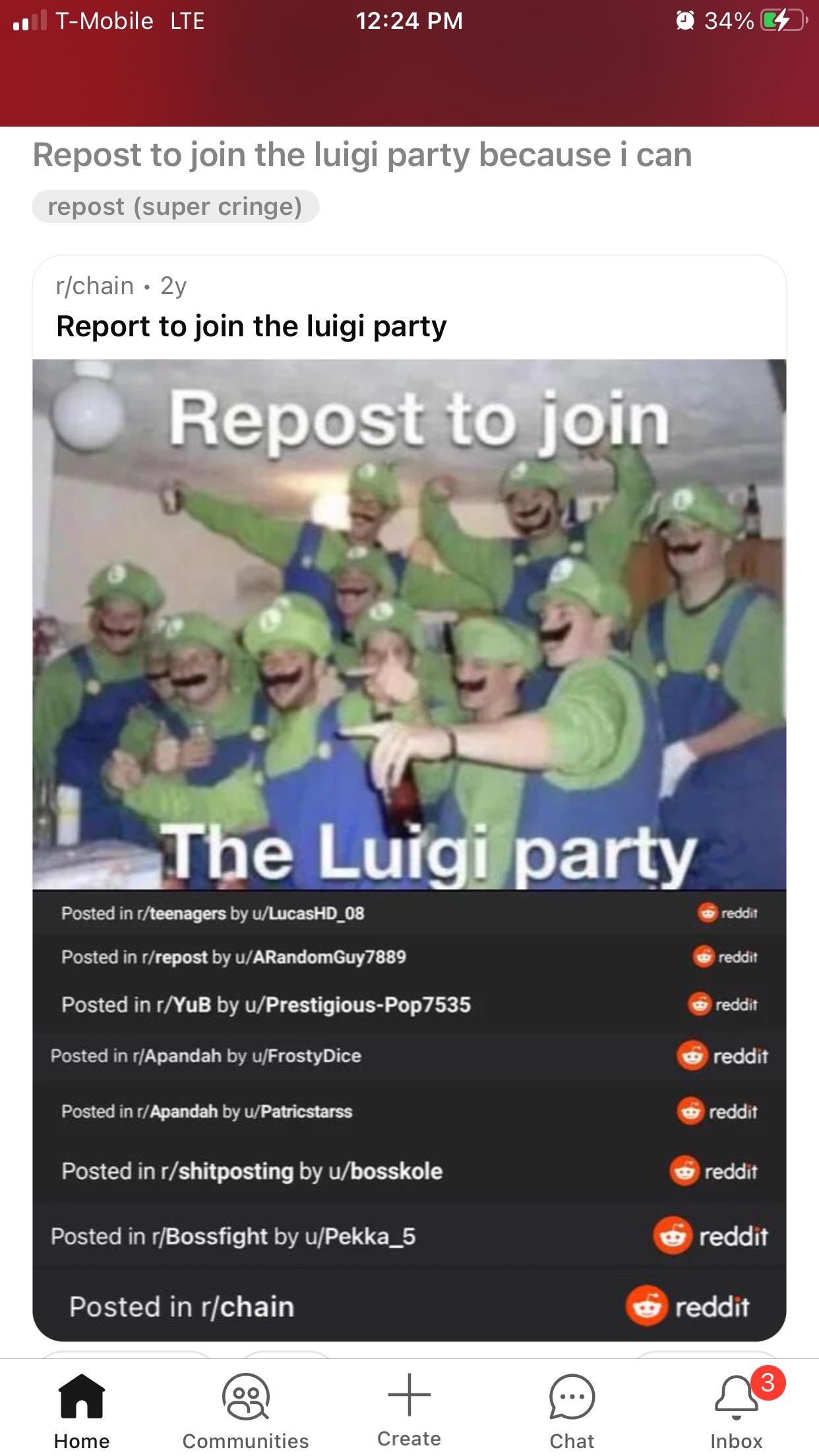 Minecraft Memes - "Minecraft Luigi Partytime"