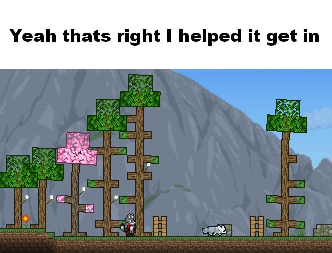 Minecraft Memes - "Minecraft players help each other out"