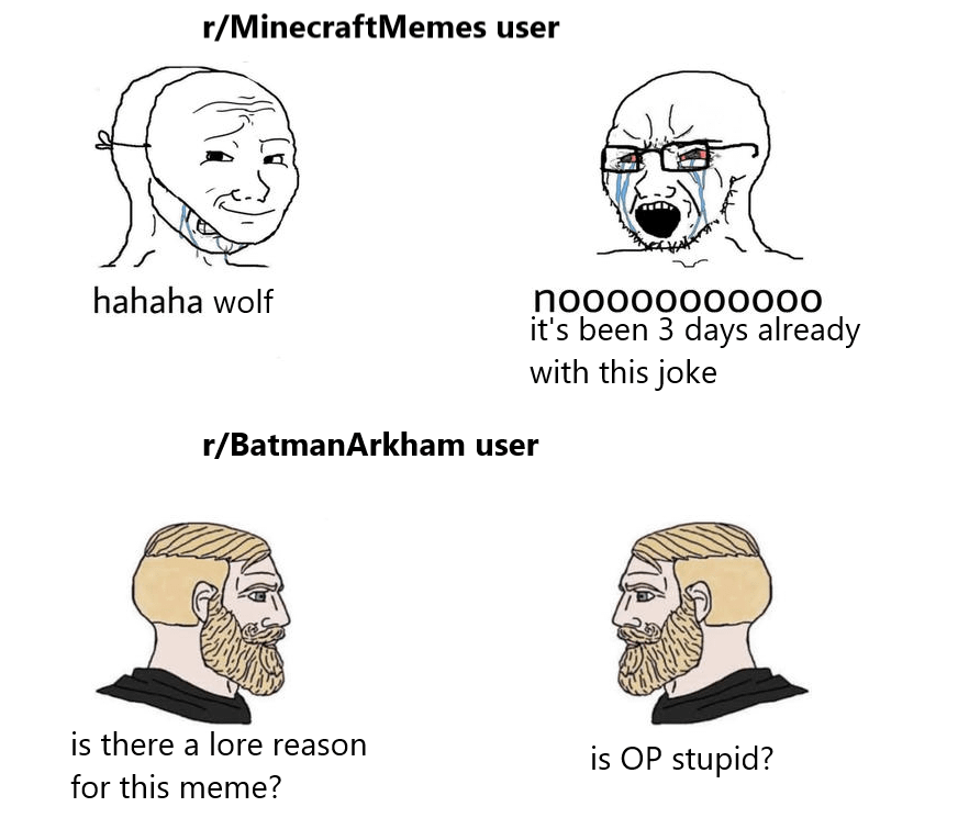 Minecraft Memes - "Over-the-top Minecraft Comparison"