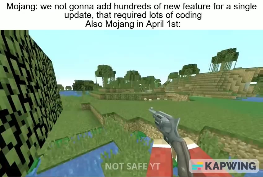 Minecraft Memes - "Peak Update: Mojang Edition"