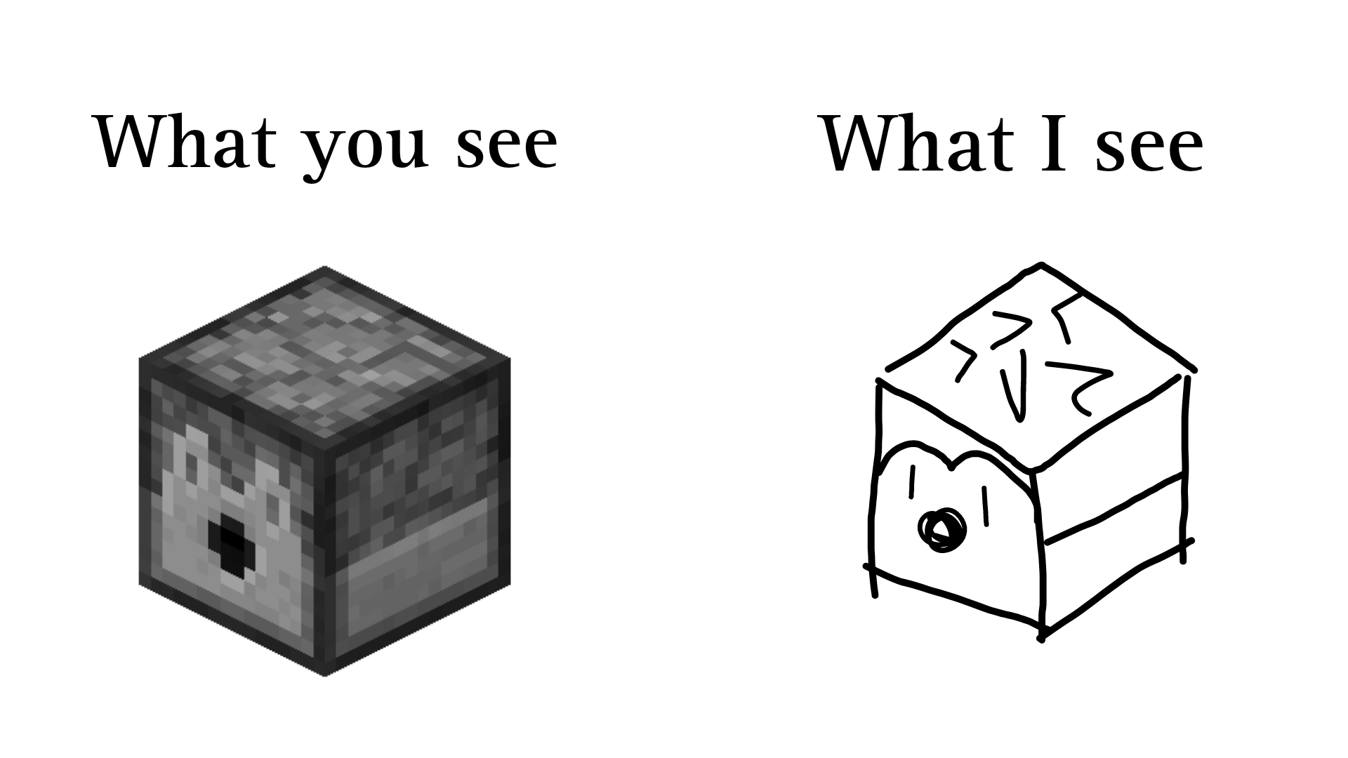 Minecraft Memes - "Reality vs My Diamond Empire"