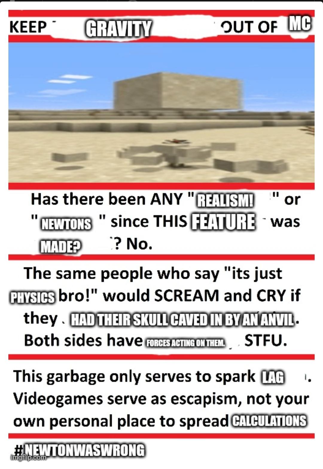 Minecraft Memes - ANTI-GRAVITY RAGE!!!!!!!