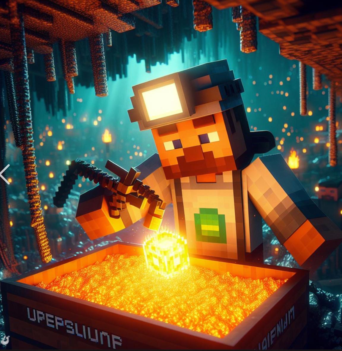 Minecraft Memes - Ai created Steve to mine Uranium Ore, but now he's stuck with Upepsliump and Haipnidp!