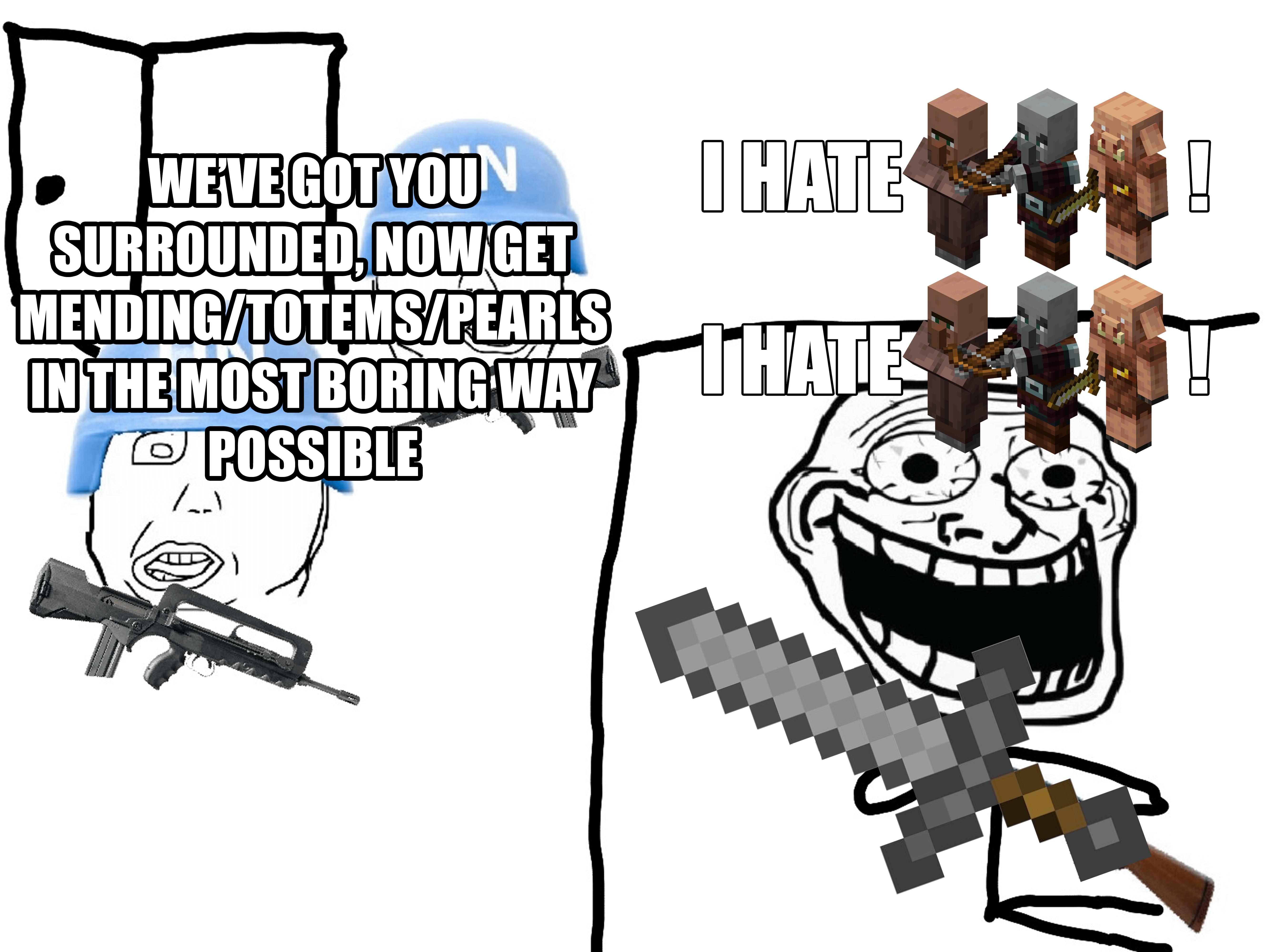 Minecraft Memes - "Crafting frustration"