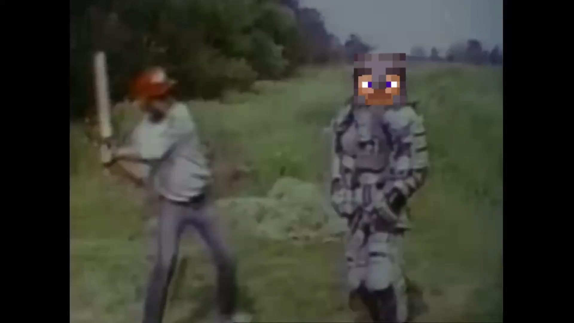 Minecraft Memes - Netherite Armor Torture Test