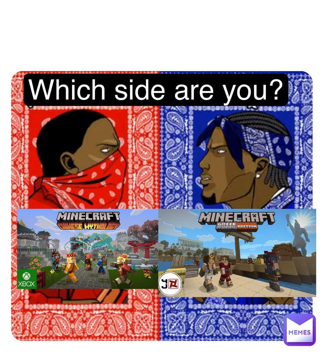 Minecraft Memes - "Pick a side, Minecrafters"