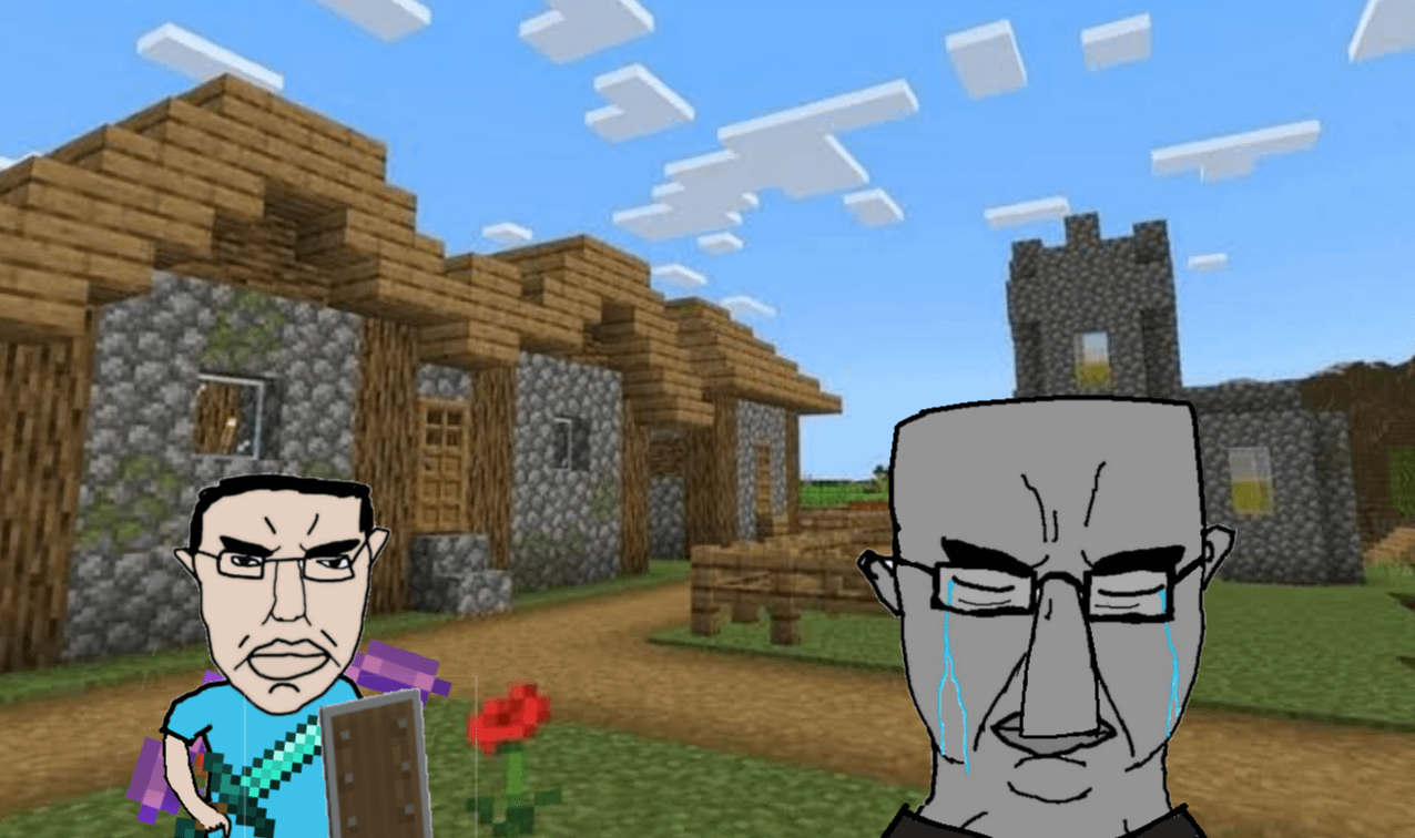 Minecraft Memes - "RIP Illagers 😔"