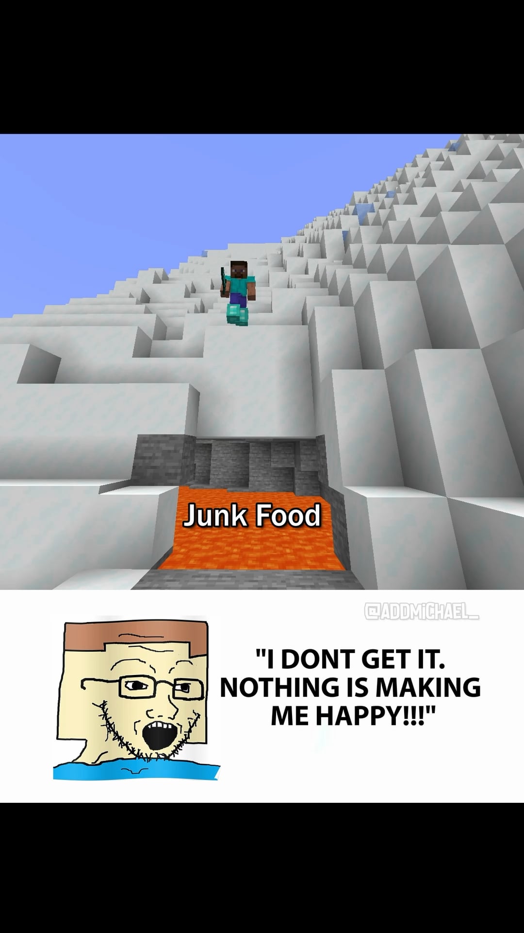 Minecraft Memes - "Sigma Steve Flex"