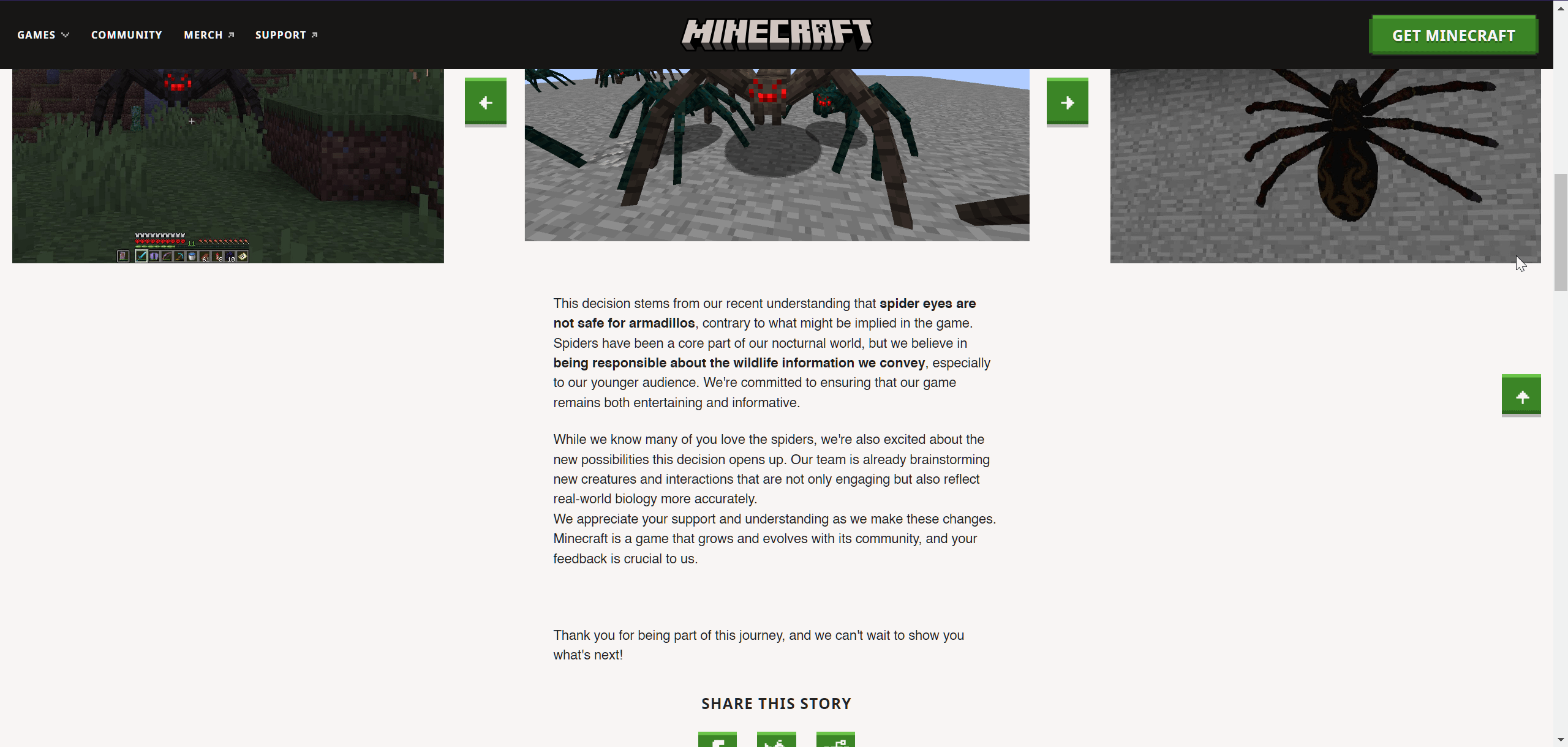 Minecraft Memes - "Sorry gamers, spiders are out... arachno-phobia activated"