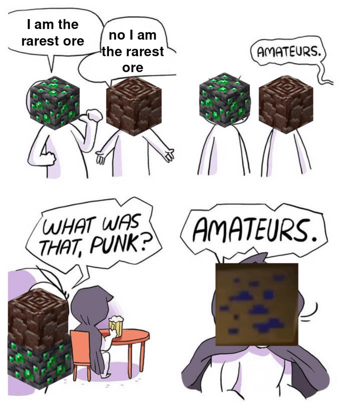 Minecraft Memes - "Ultra rare, unseen Minecraft find!"