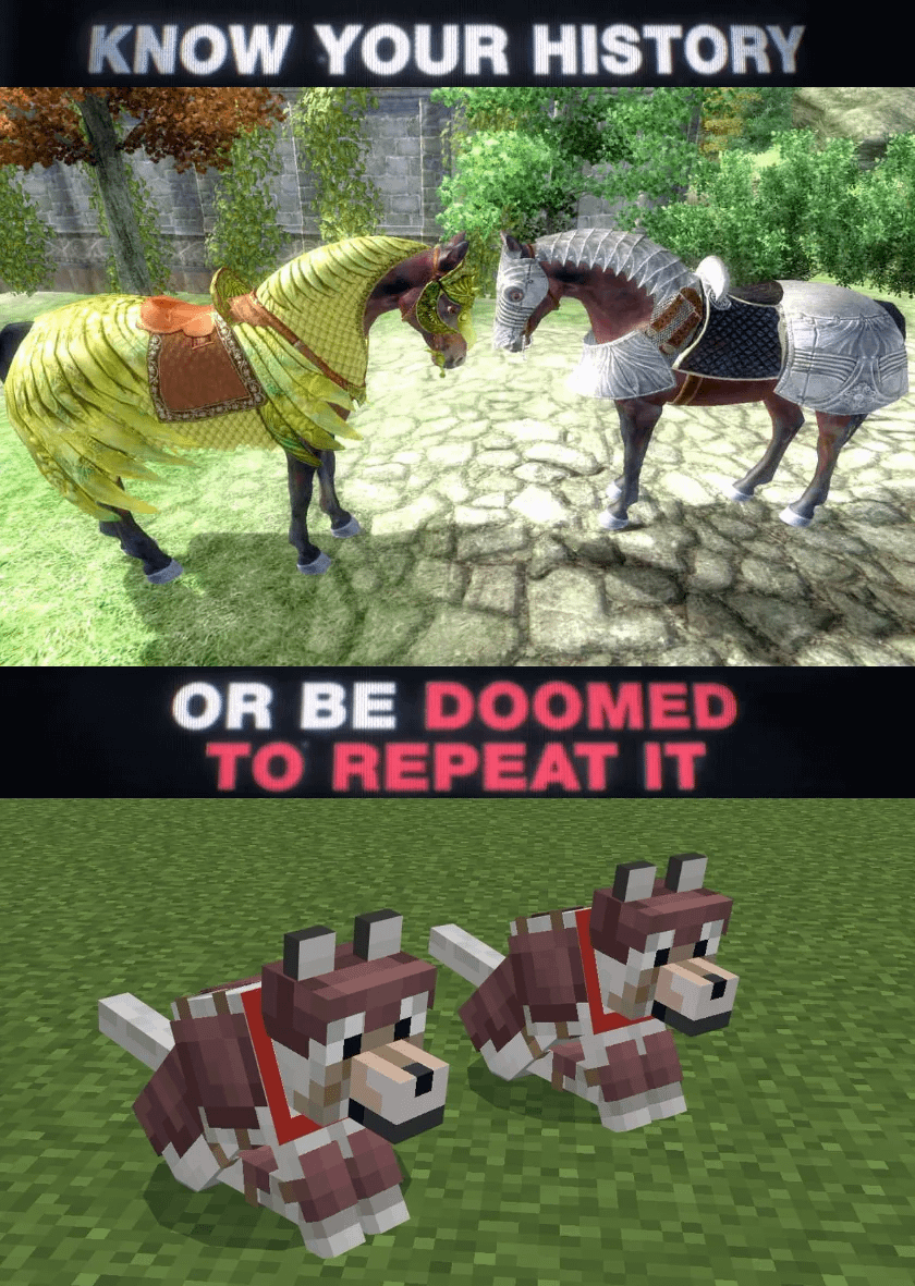 Minecraft Memes - "Wake up, armor only saves 1 hit"