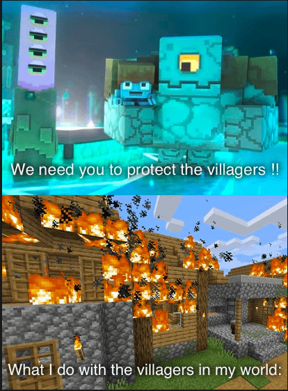 Minecraft Memes - they found the right player...