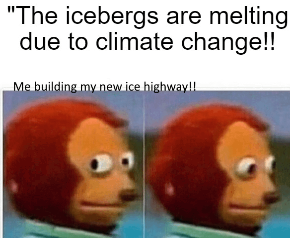Minecraft Memes - "Climate change is just Minecraft Steve!"