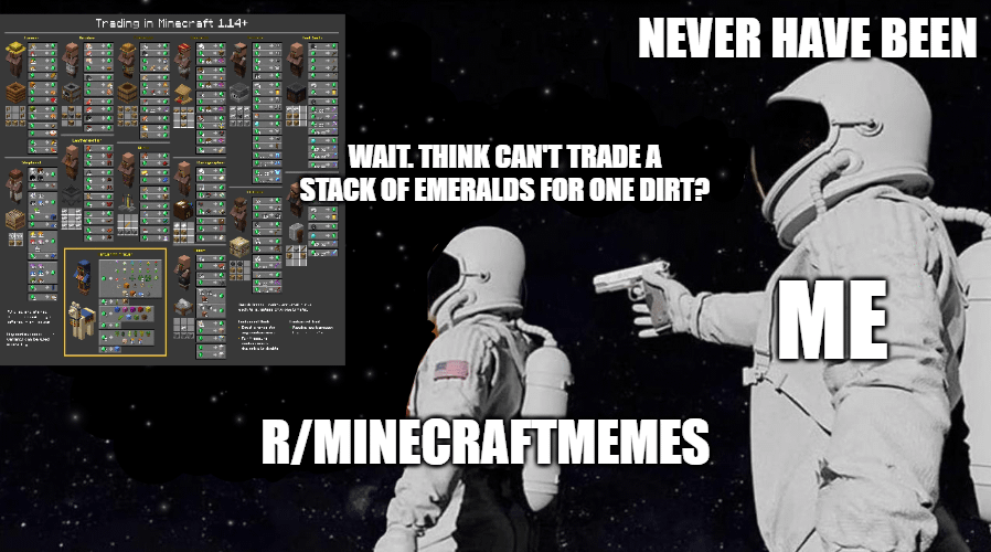 Minecraft Memes - "Crafty Players Denied"