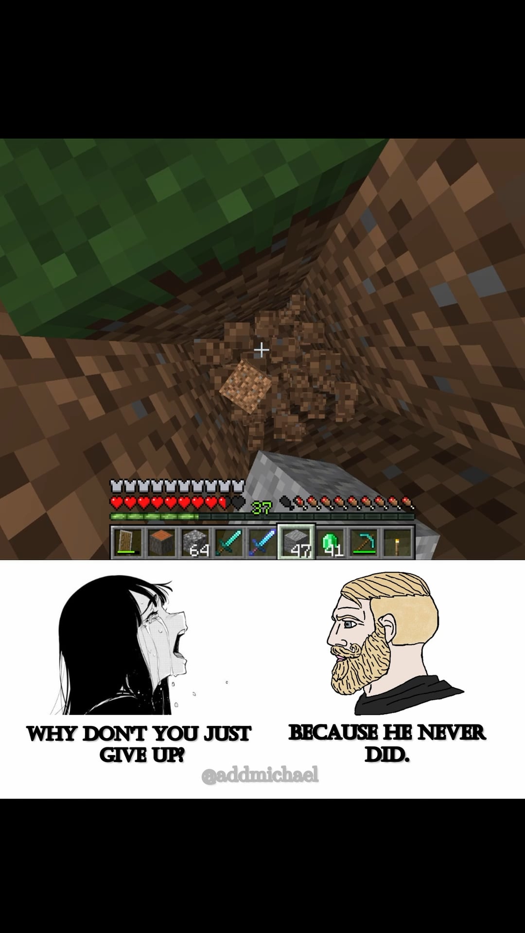 Minecraft Memes - Minecraft Steve vs. the Ender Dragon