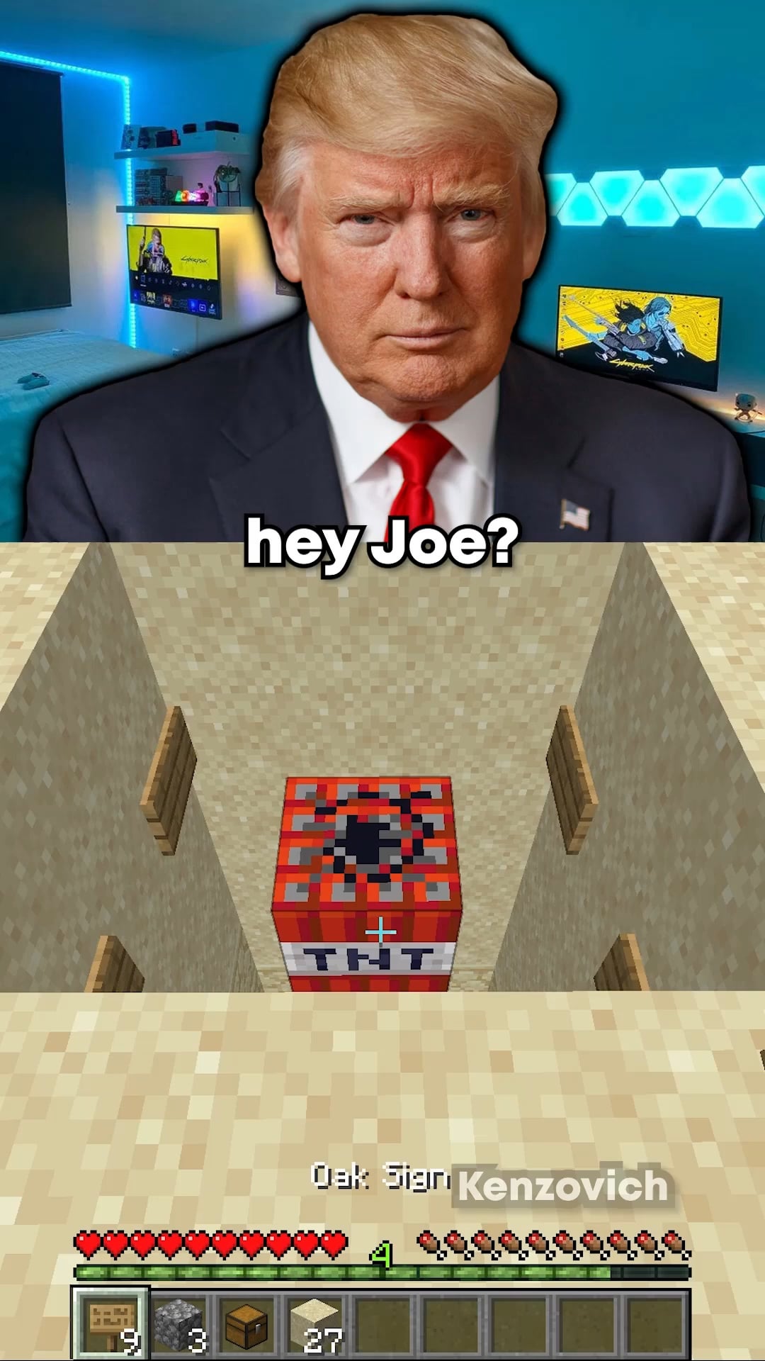 Minecraft Memes - "Trump & Biden troll Obama"