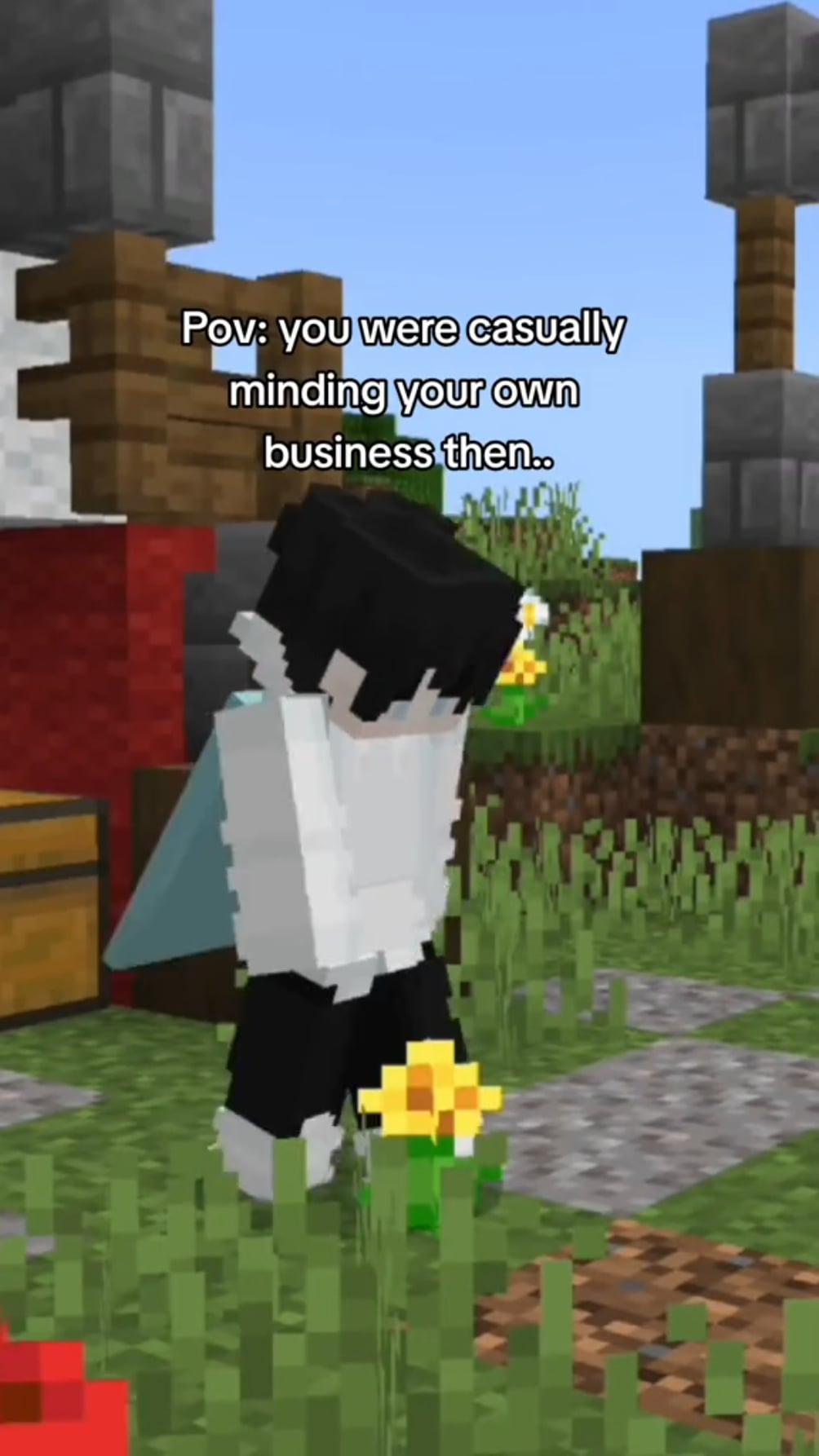 Minecraft Memes - "Outta nowhere, RIP 💀"