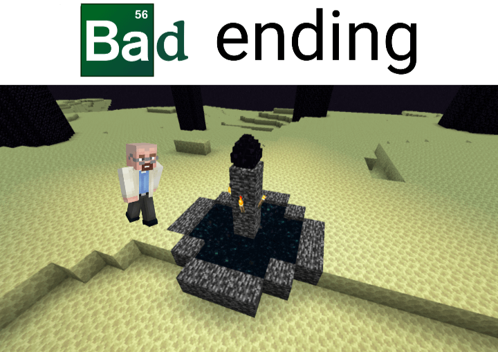 Minecraft Memes - The End of Minecraft: They went out with a bang