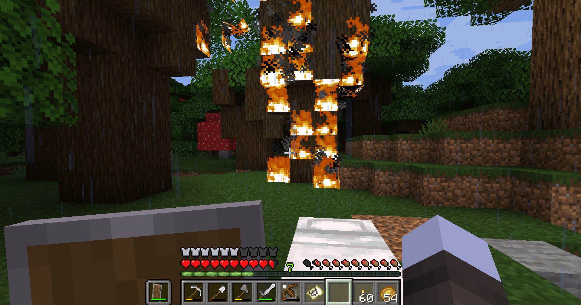 Minecraft Memes - "This is fine. Just another day in Minecraft."